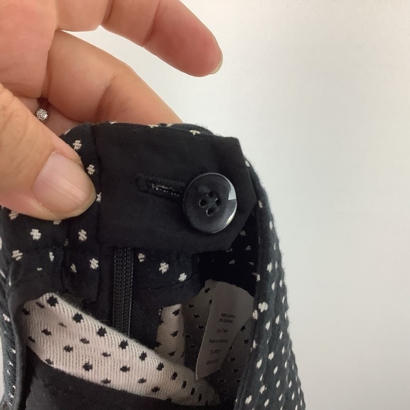 Talbots Chatham Ankle Black and White Polka Dot Pants - Picture 7 of 8